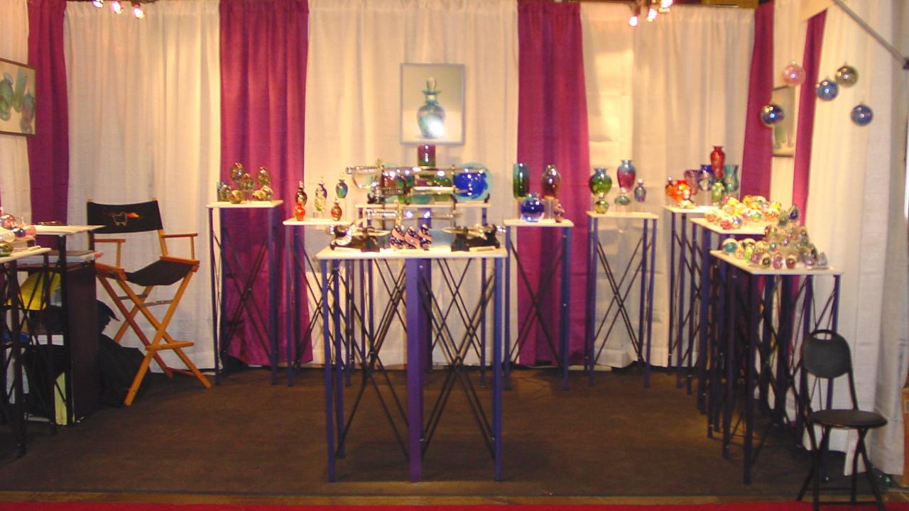 DDS booth setup at a trade show