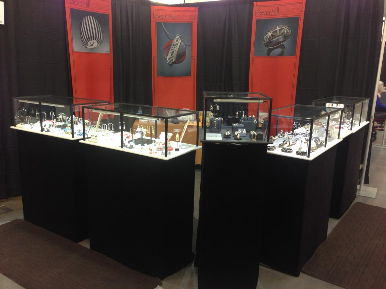 Booth 11 — DDS portable trade show display at an art fair