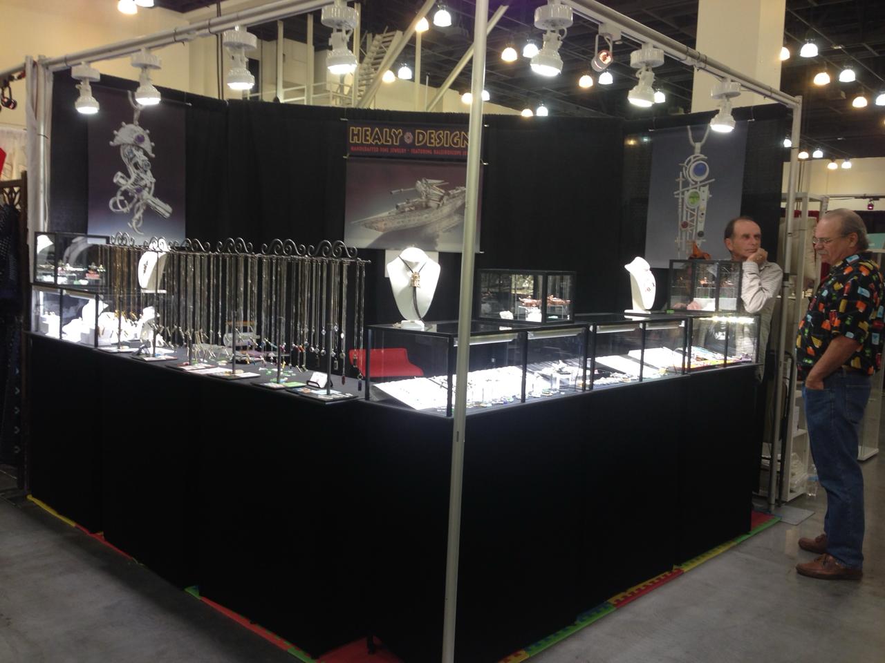 Booth 13 — DDS portable trade show display at an art fair