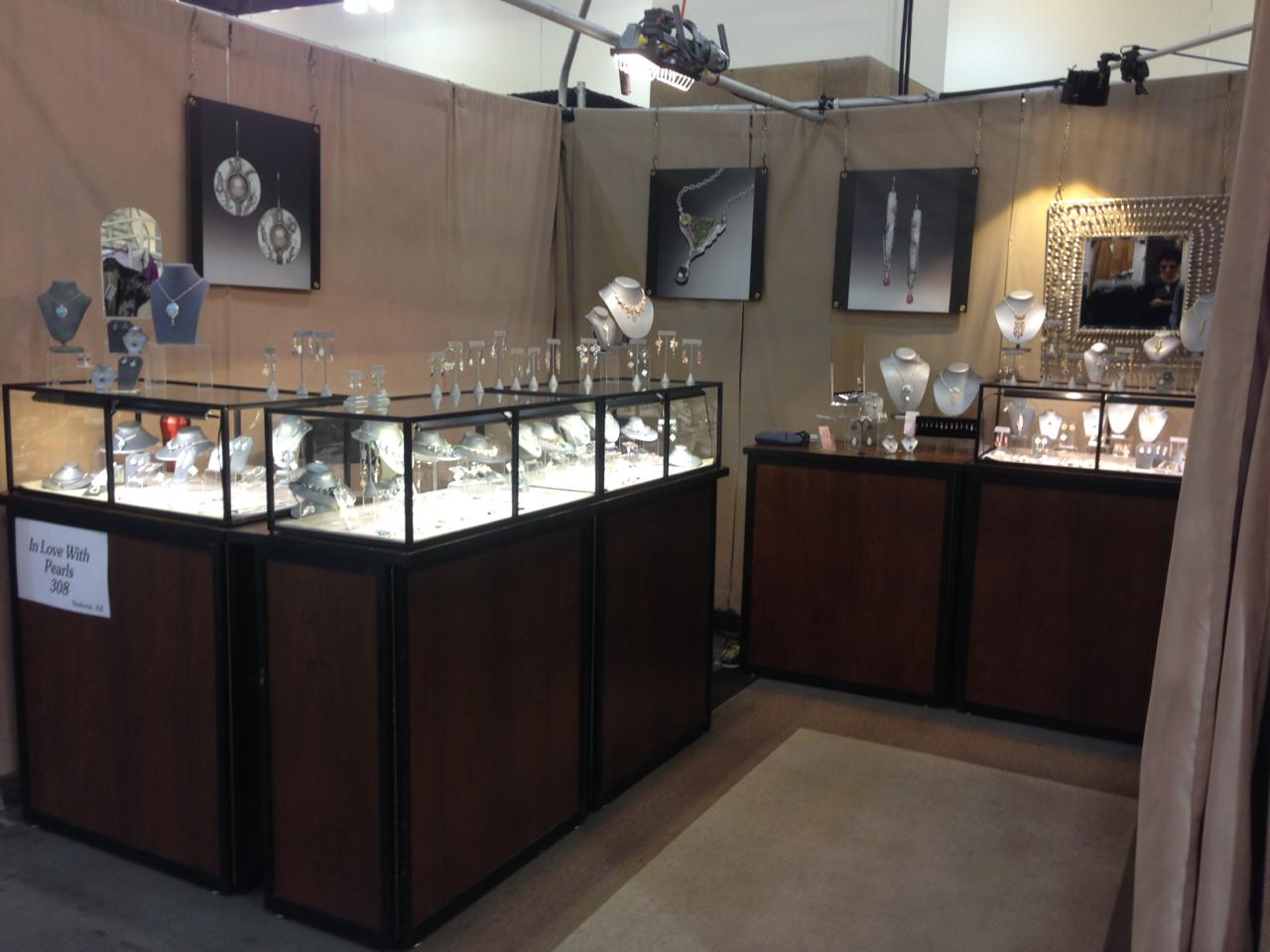 Booth 16 — DDS portable trade show display at an art fair