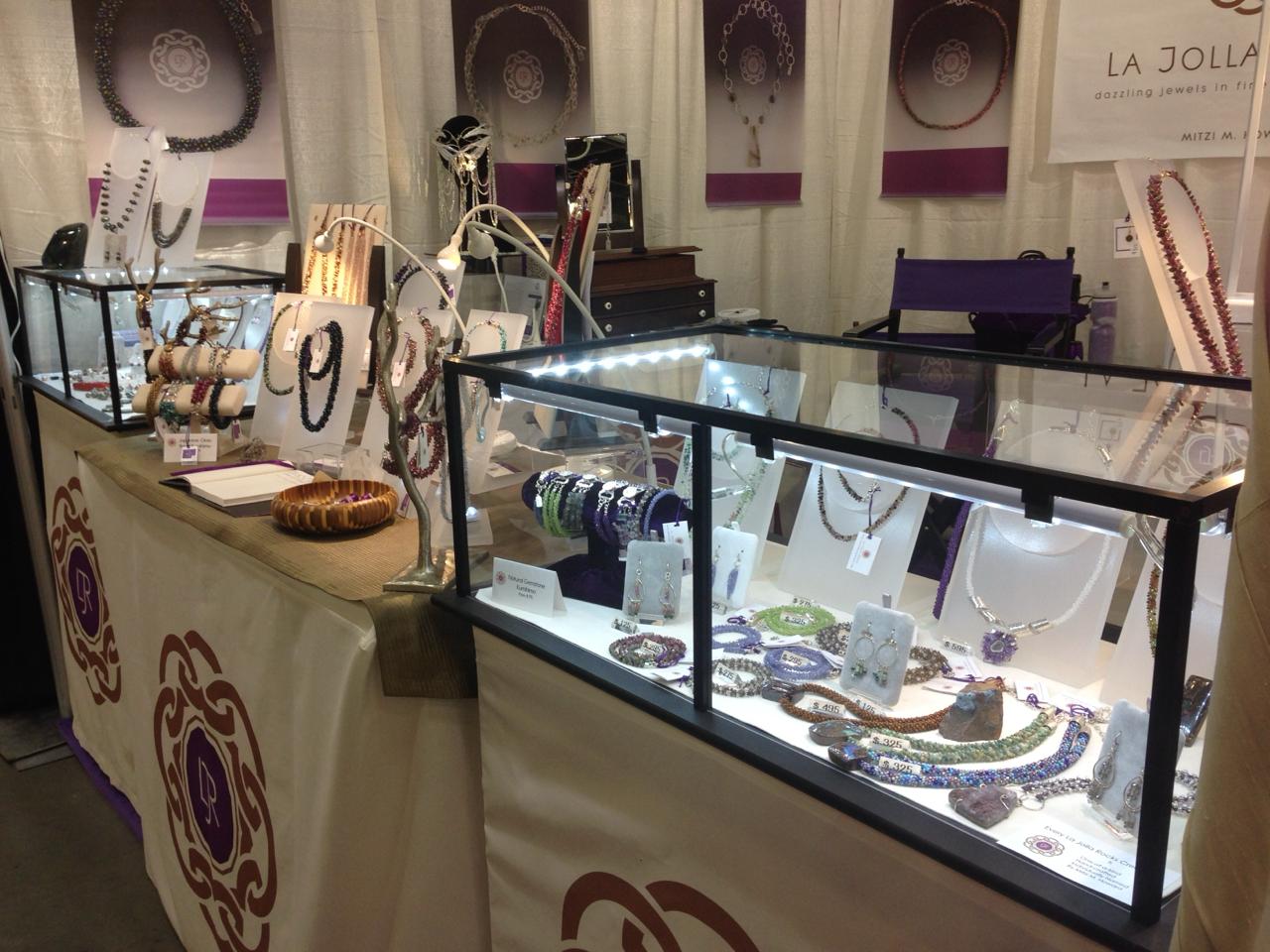 Booth 18 — DDS portable trade show display at an art fair