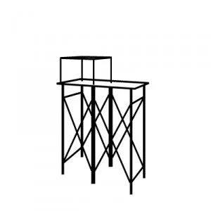 Double Pedestal with Single Shelf